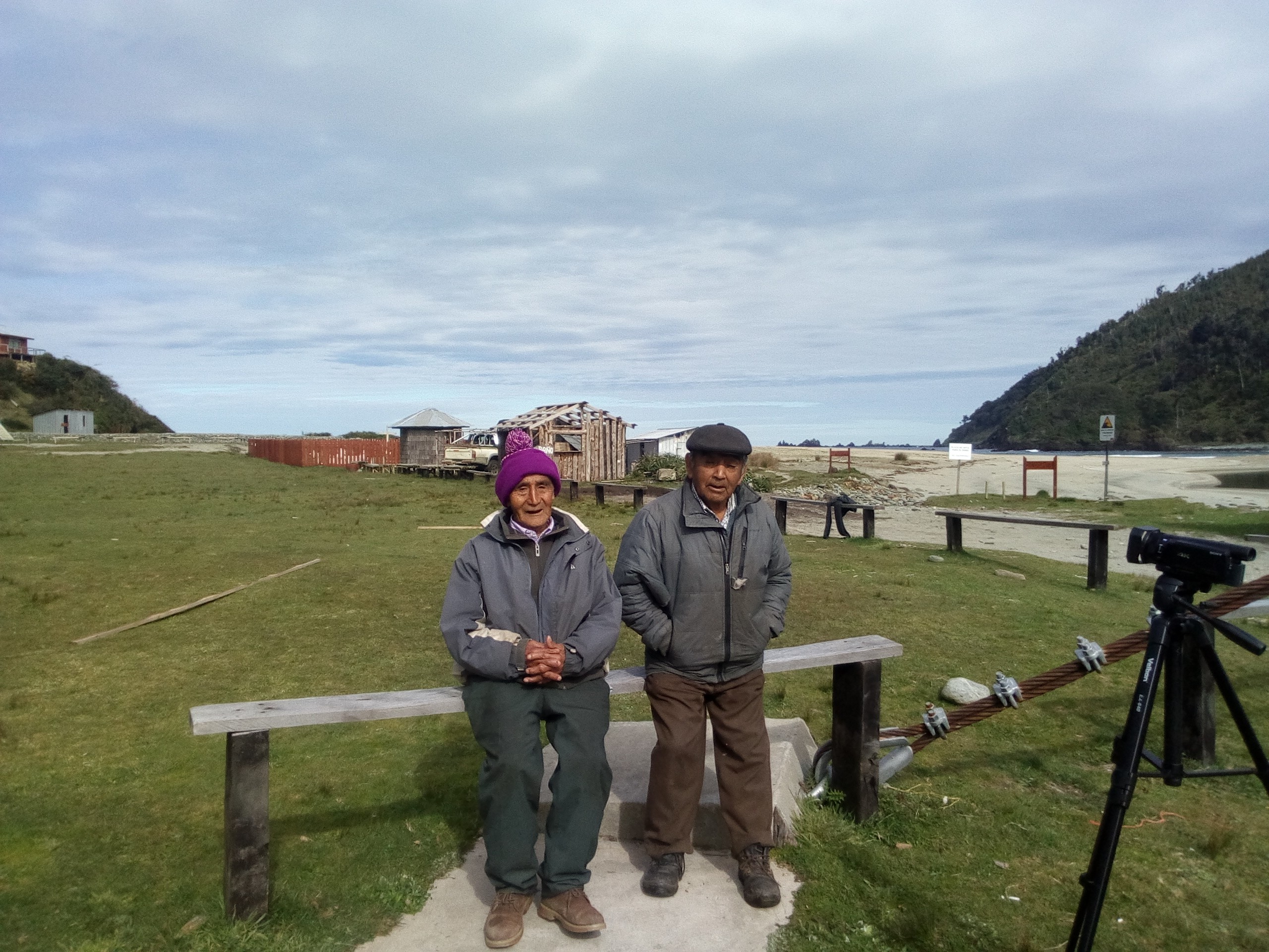 Local eldery couple in Mapu, Chile