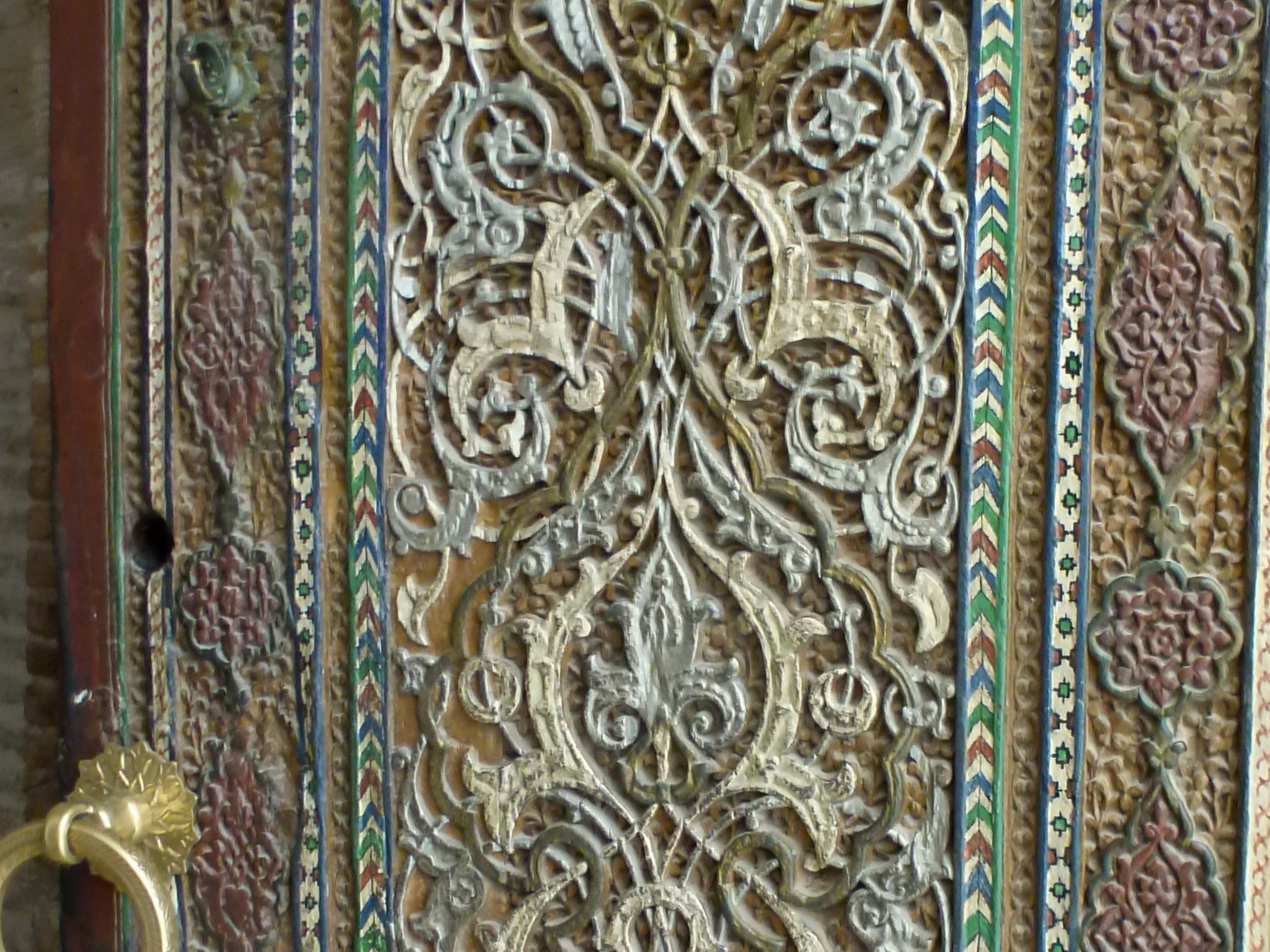 Smarakand, door in Shakhi Zinda