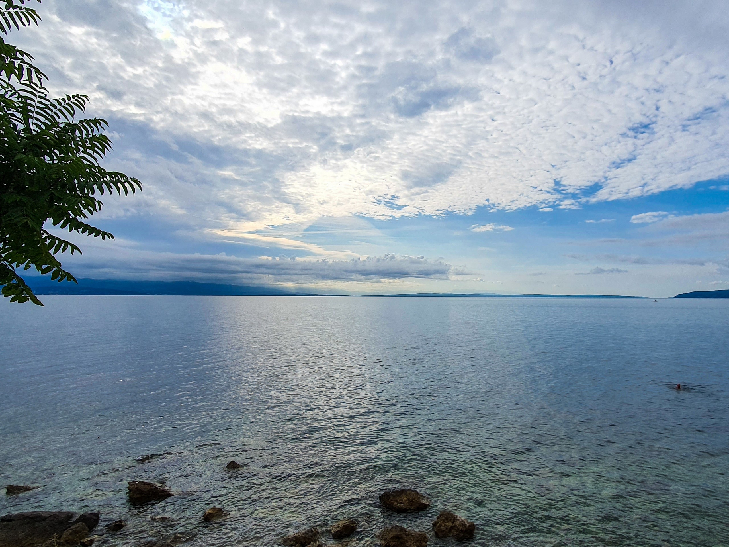 Cloudy day above the Istrian Coast