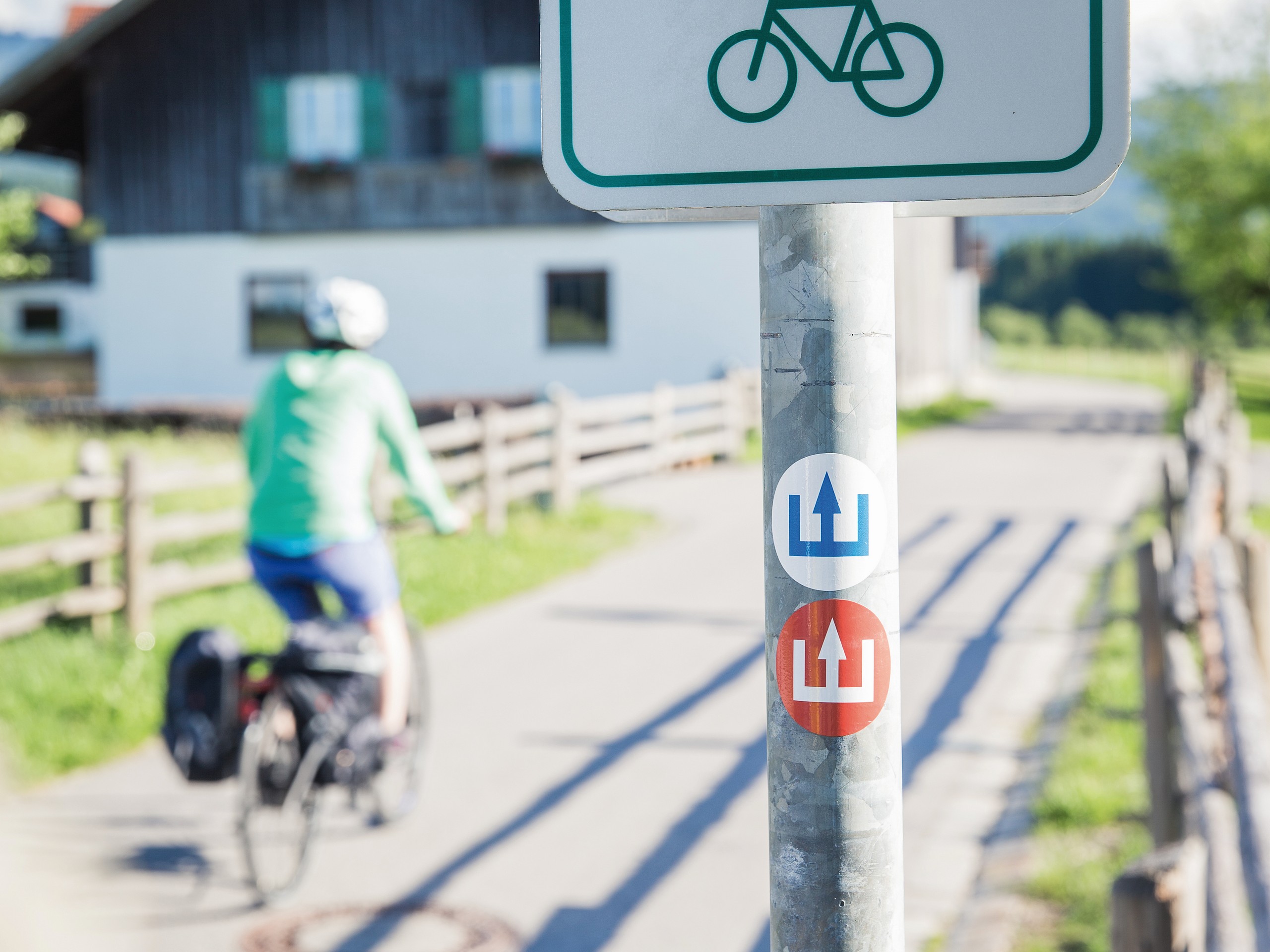 Trail markings in Bavaria