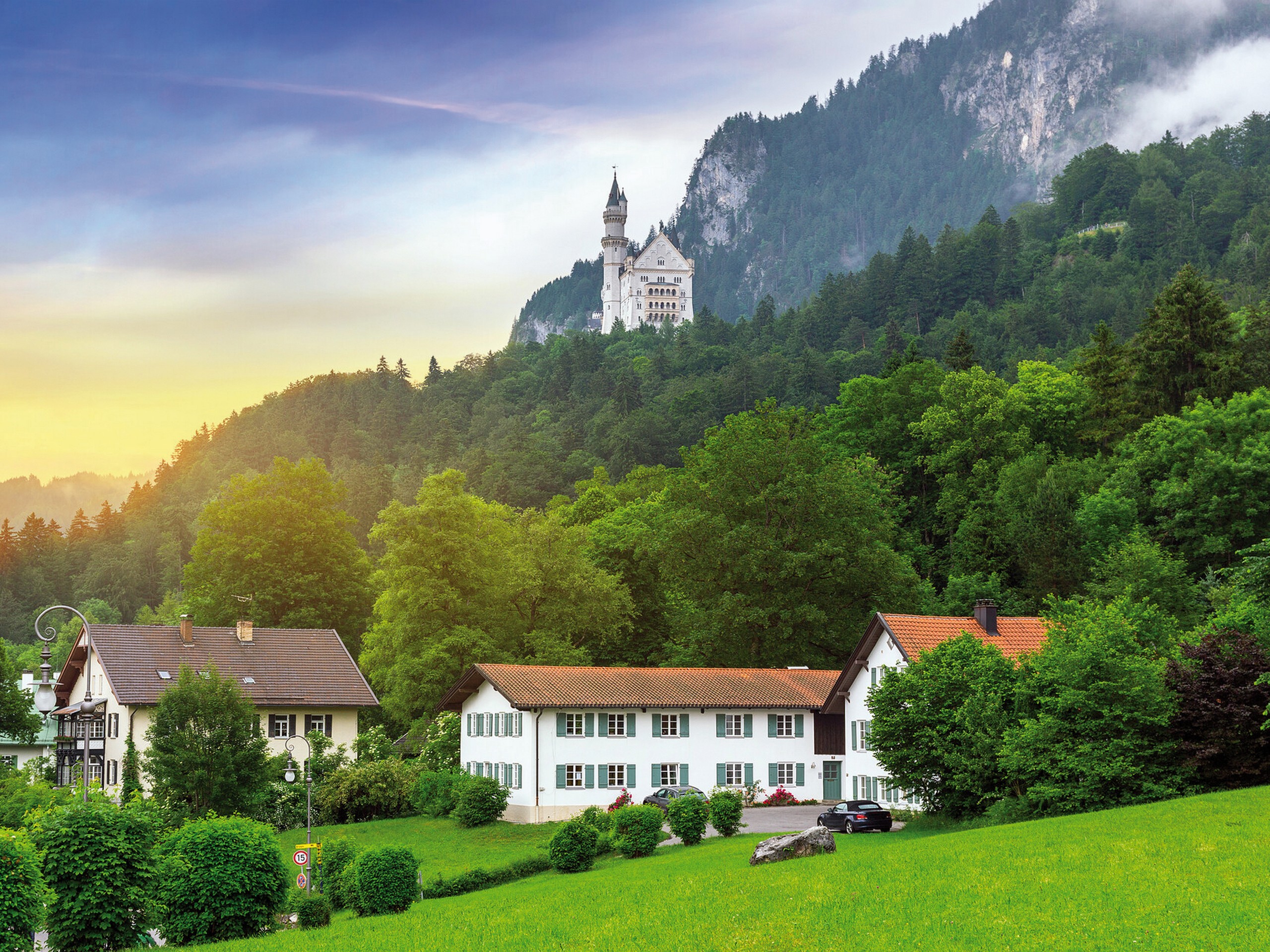 Castle Neuschwanstein, visited on a biking tour in Bavaria