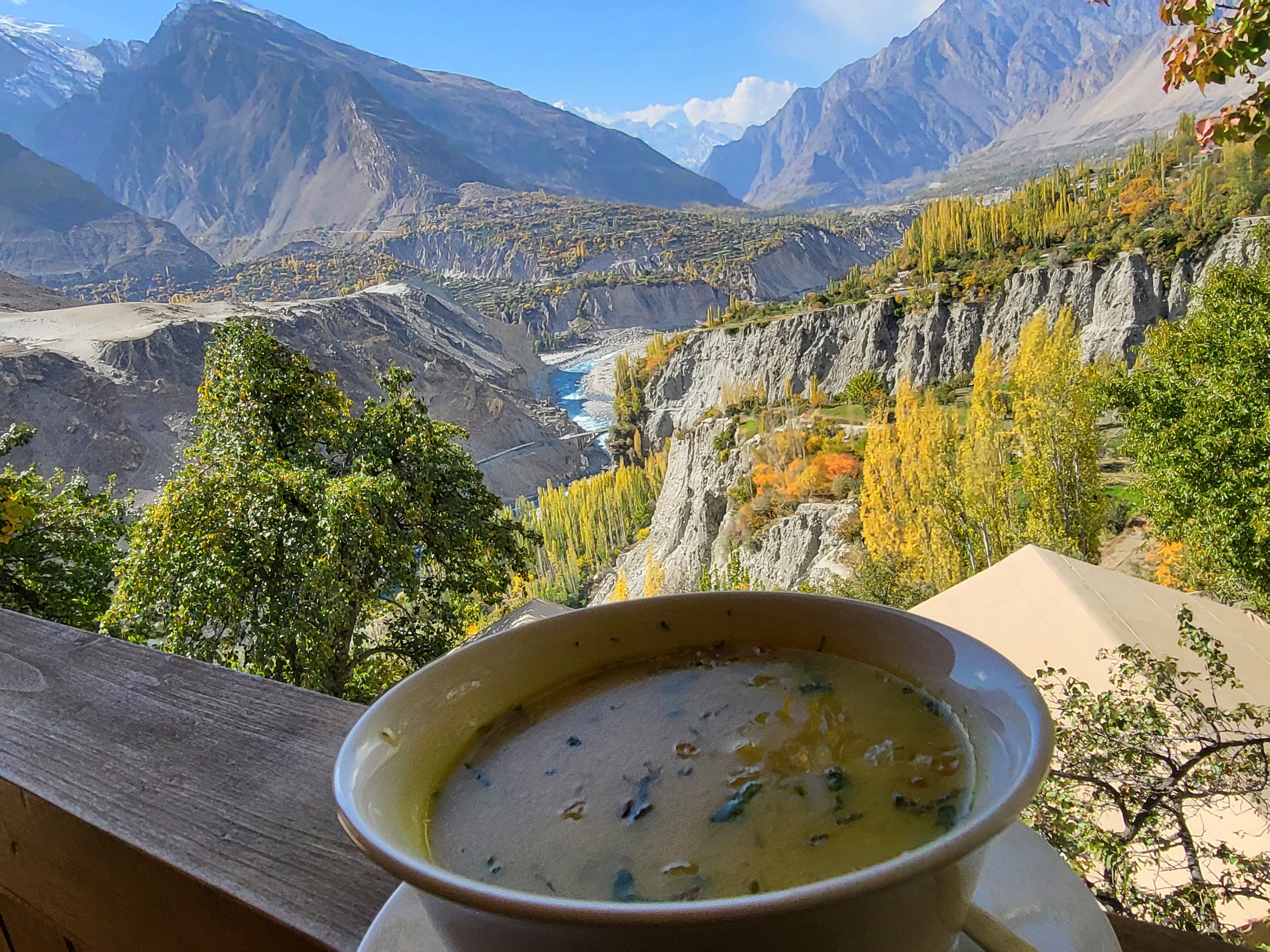 Food at Baltit Fort, Pakistan