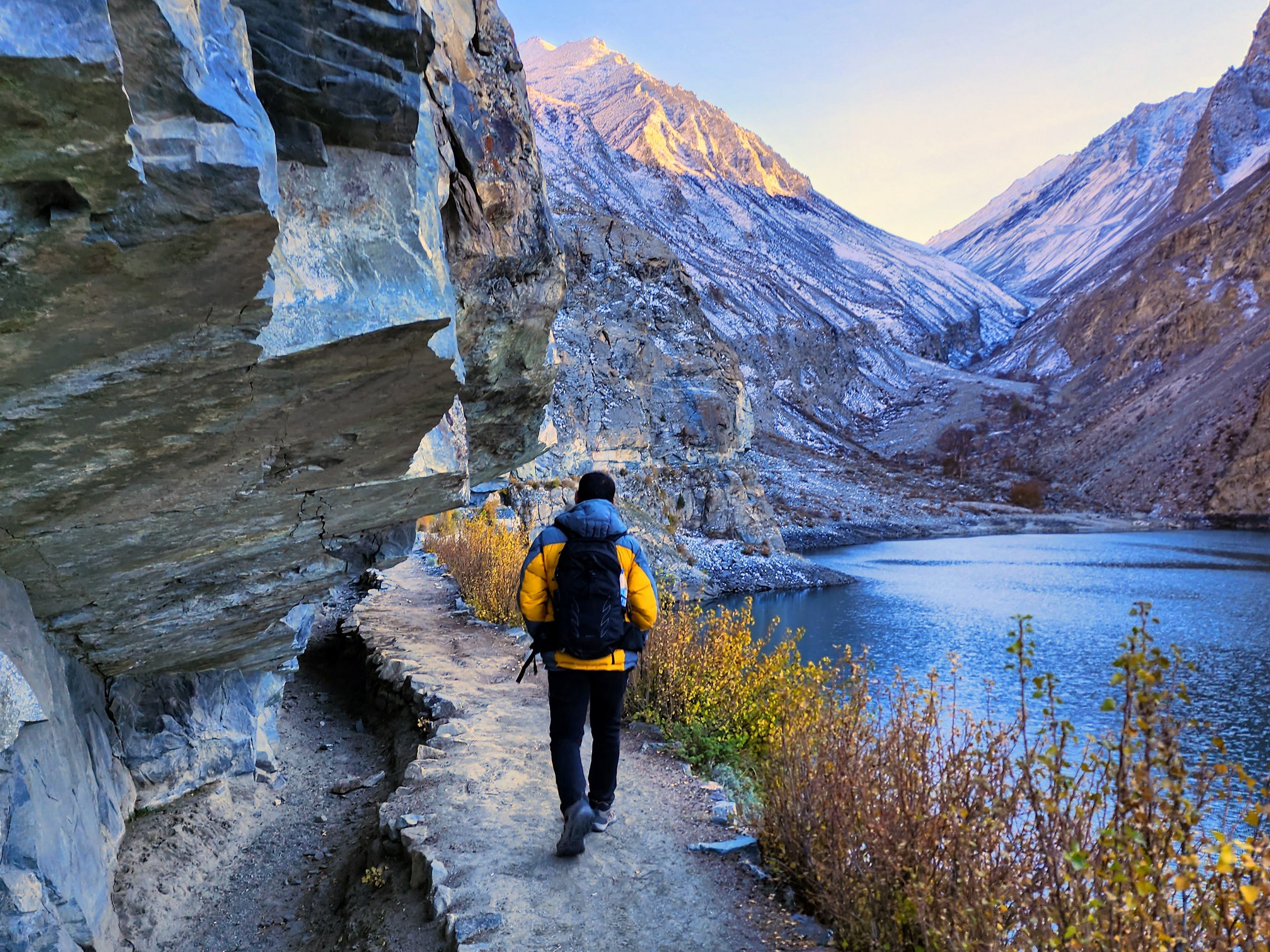 Kharfaq Lake seen while trekking in Pakistan