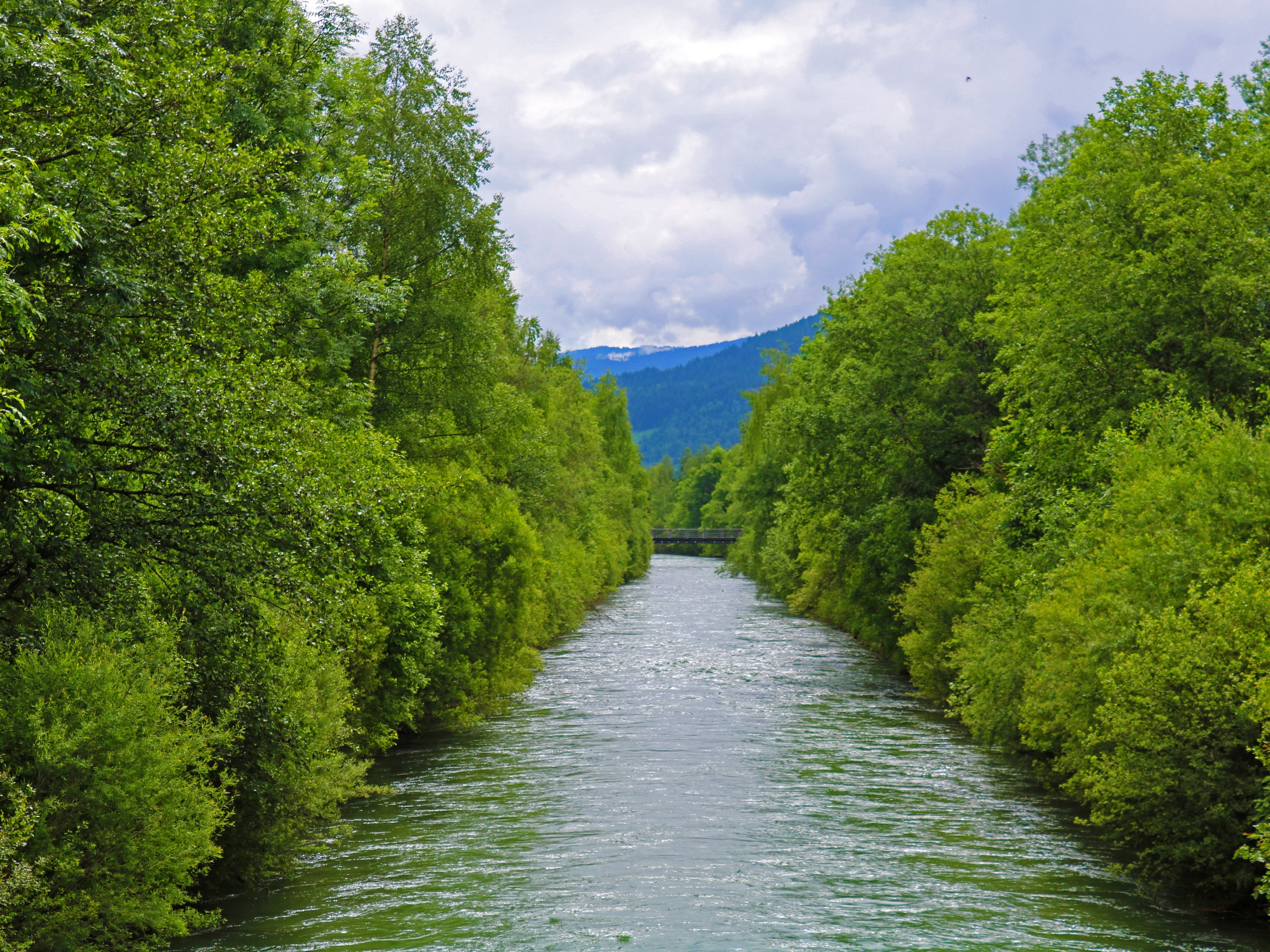 River crossed while on a self-guided biking tour in Austria