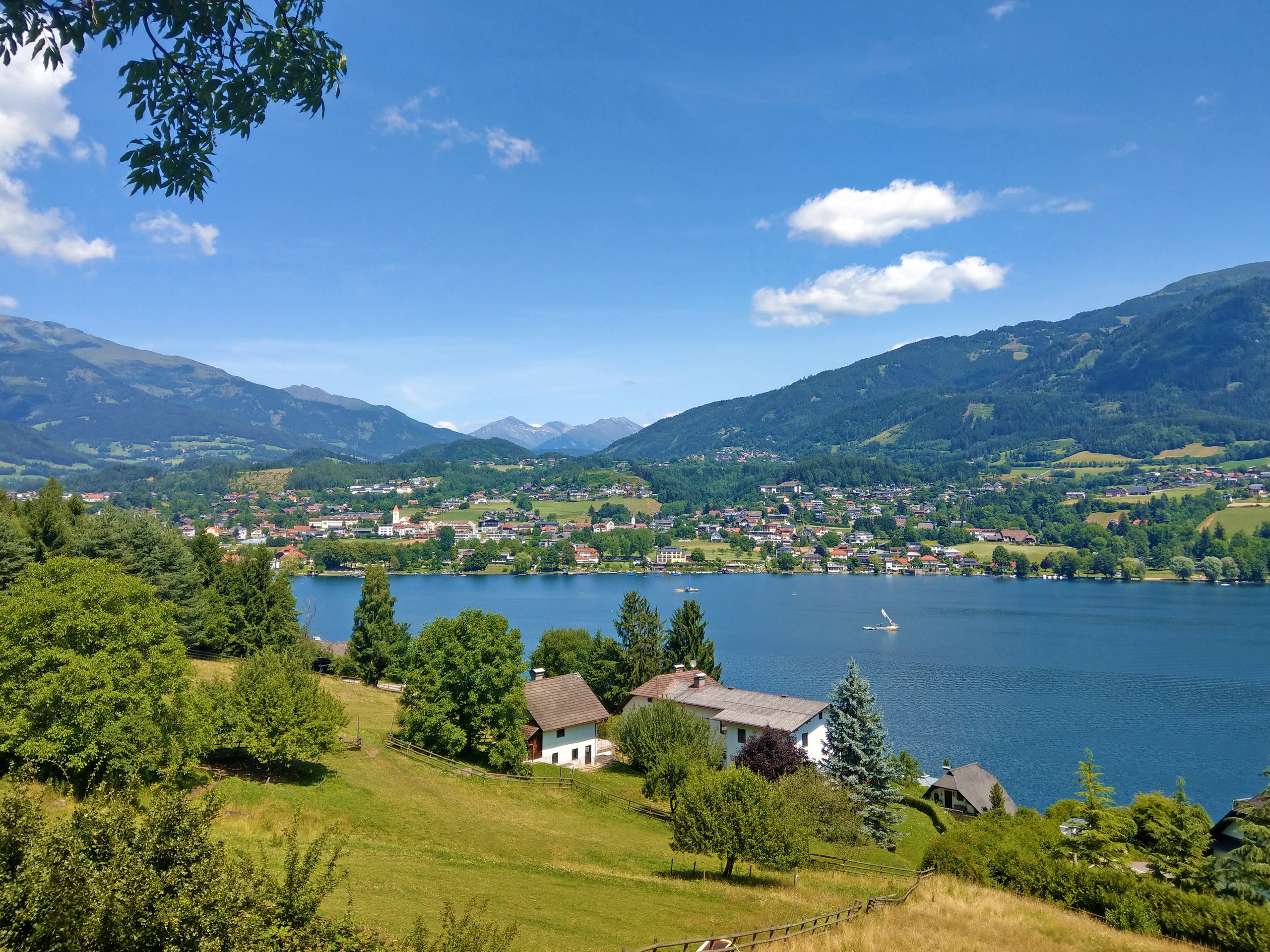 Ausblick See in Austria, seen while hiking in Carinthia