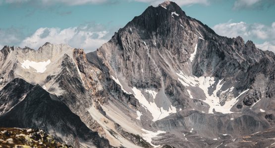 Beautiful mountain seen in the mountain range between Mont Blanc and Vanoise