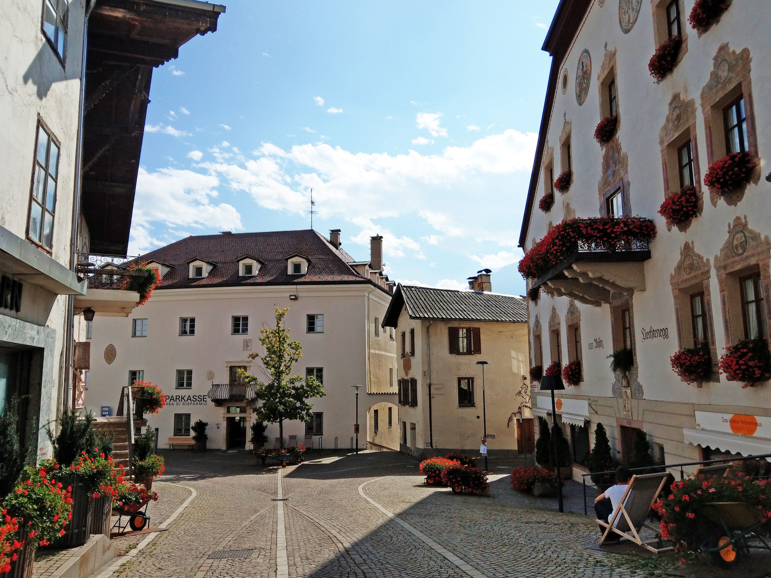 Visiting one of towns along the Vinschgau route in South Tyrol