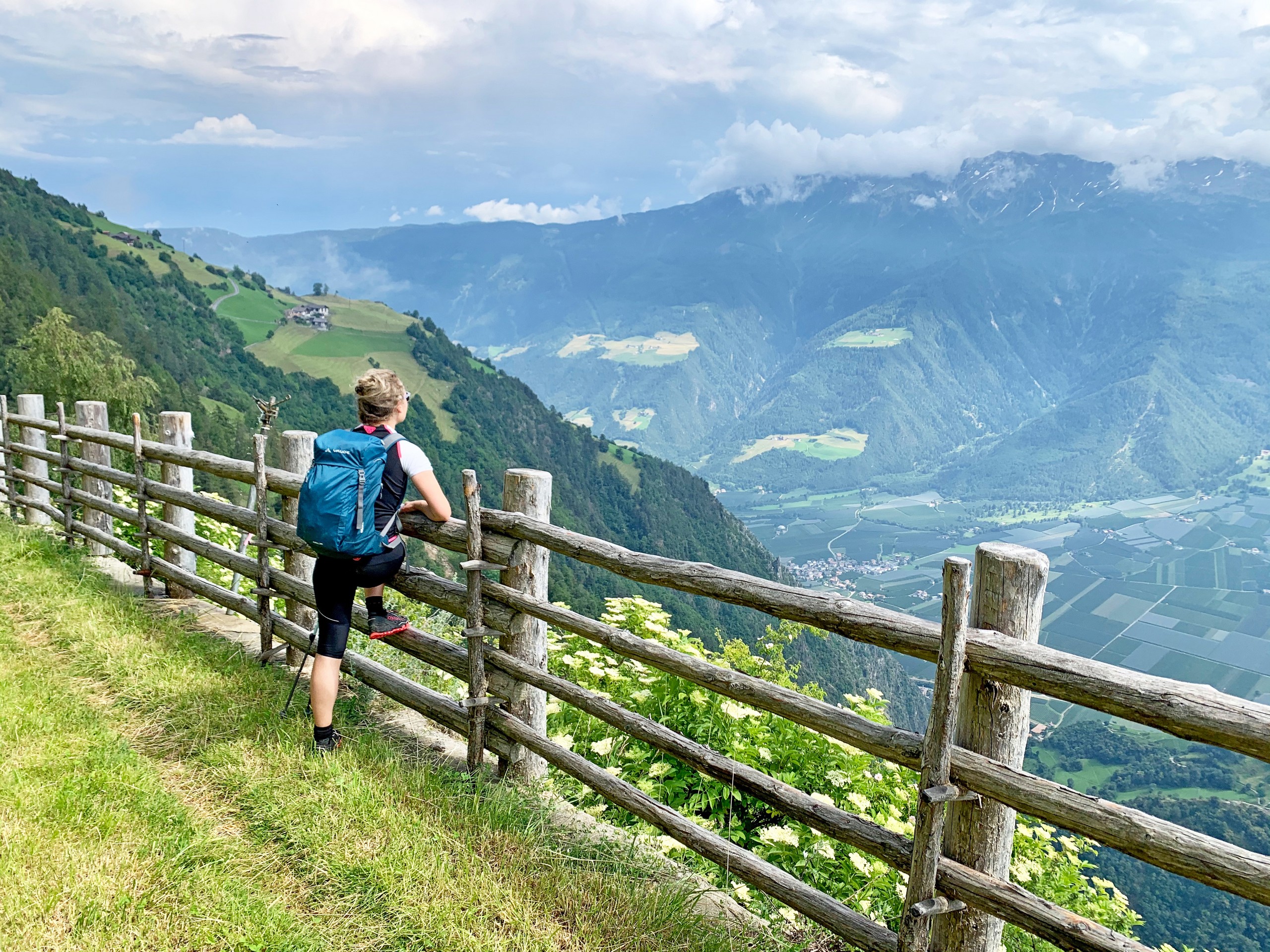 Observing the beautiful panorama in austria