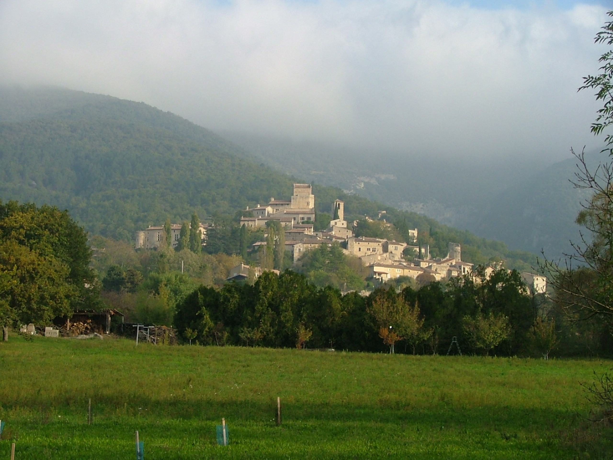 Beautiful countryside seen while cycling on a self-guided tour in Provence