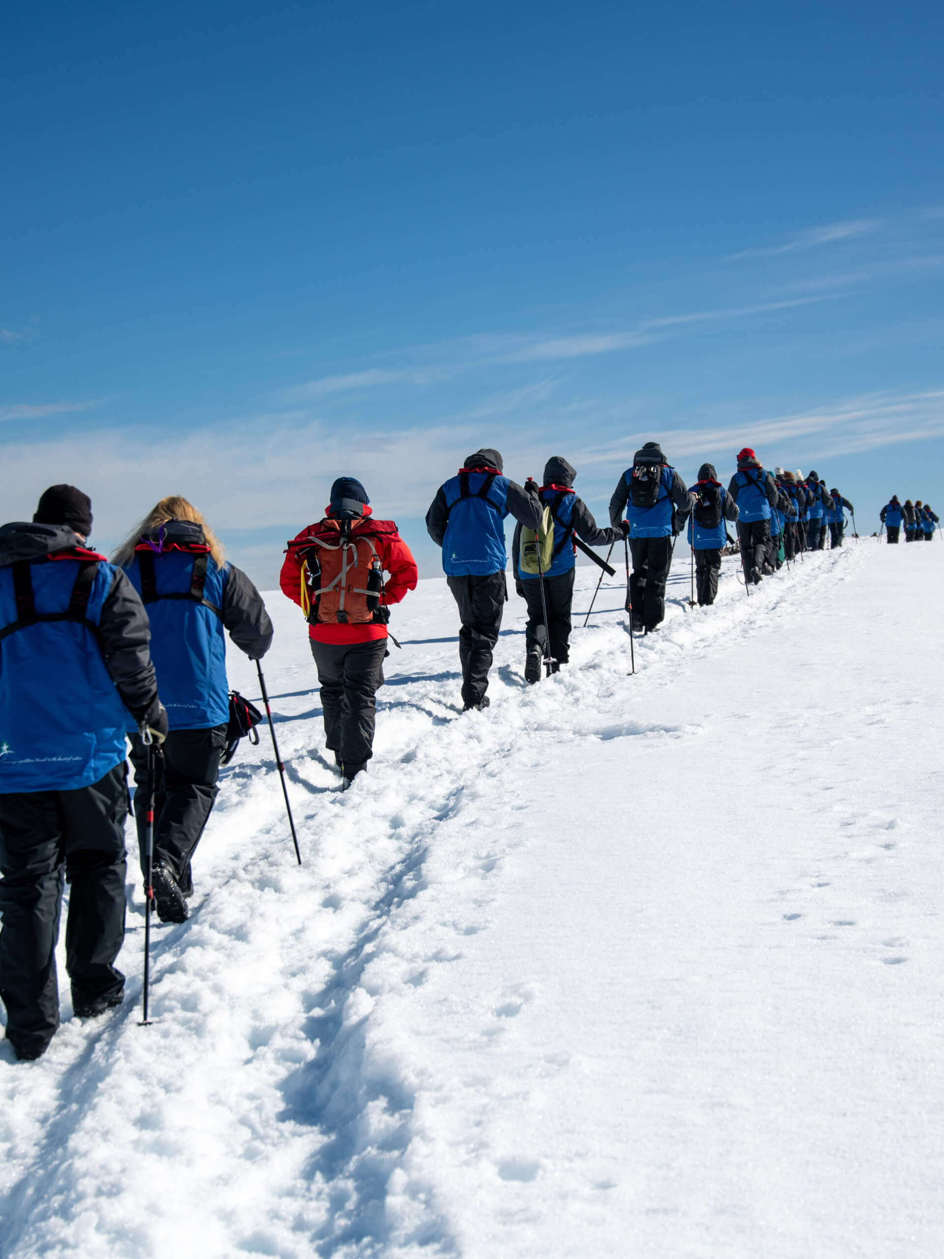 Hiking in Antarctica