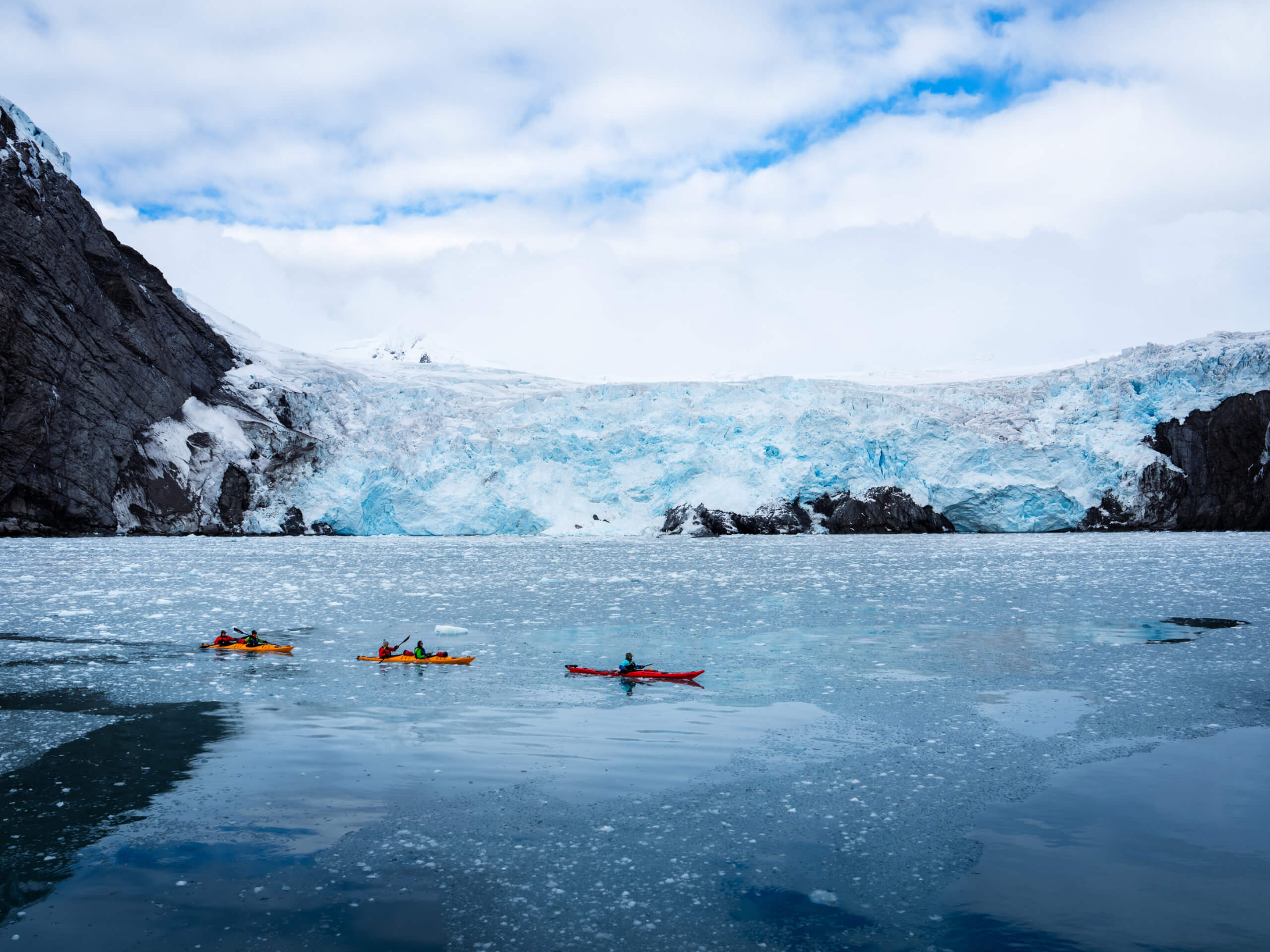 Kayaking at Elephant Island, Antarctica