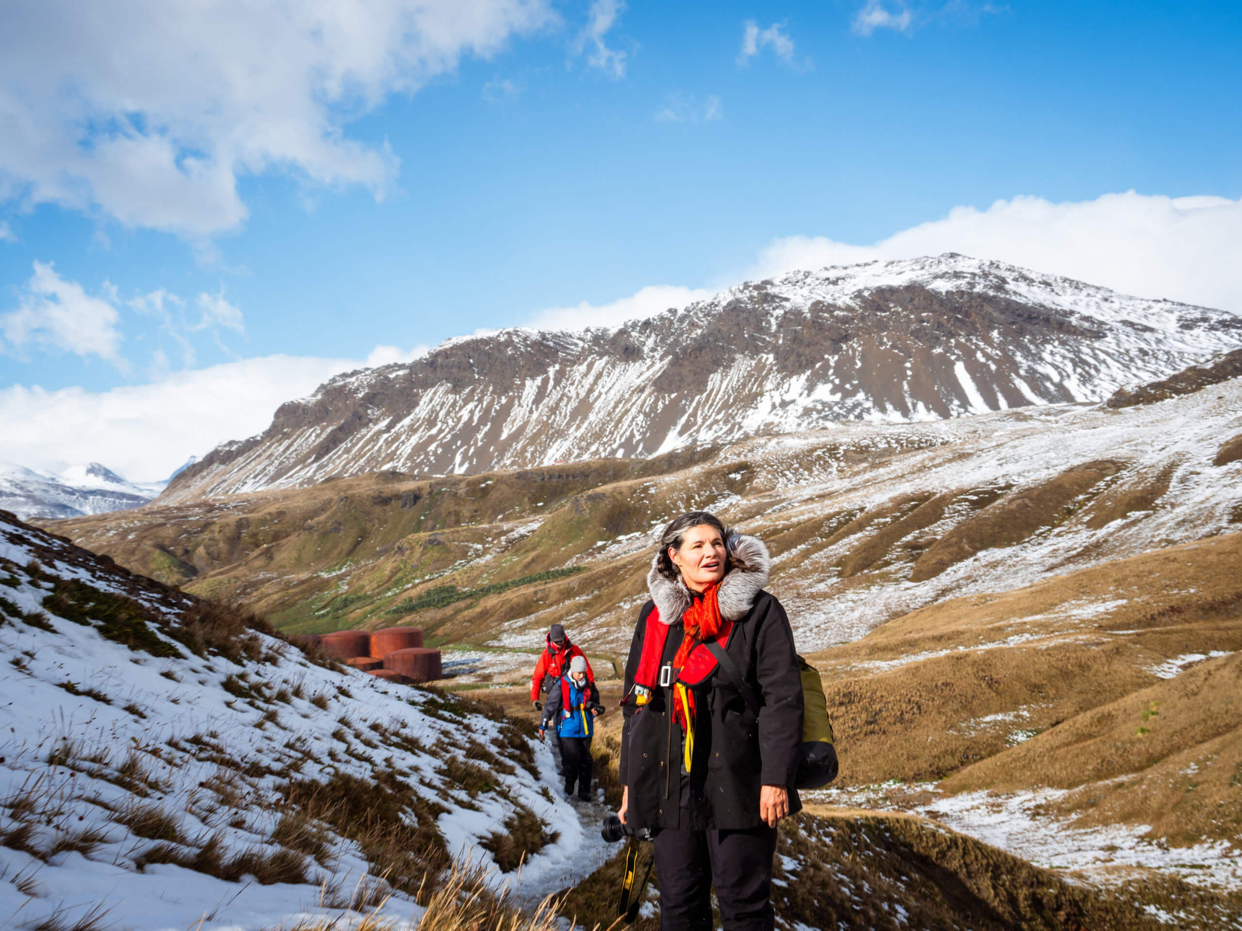 Passengers at Grytviken, South Georgia