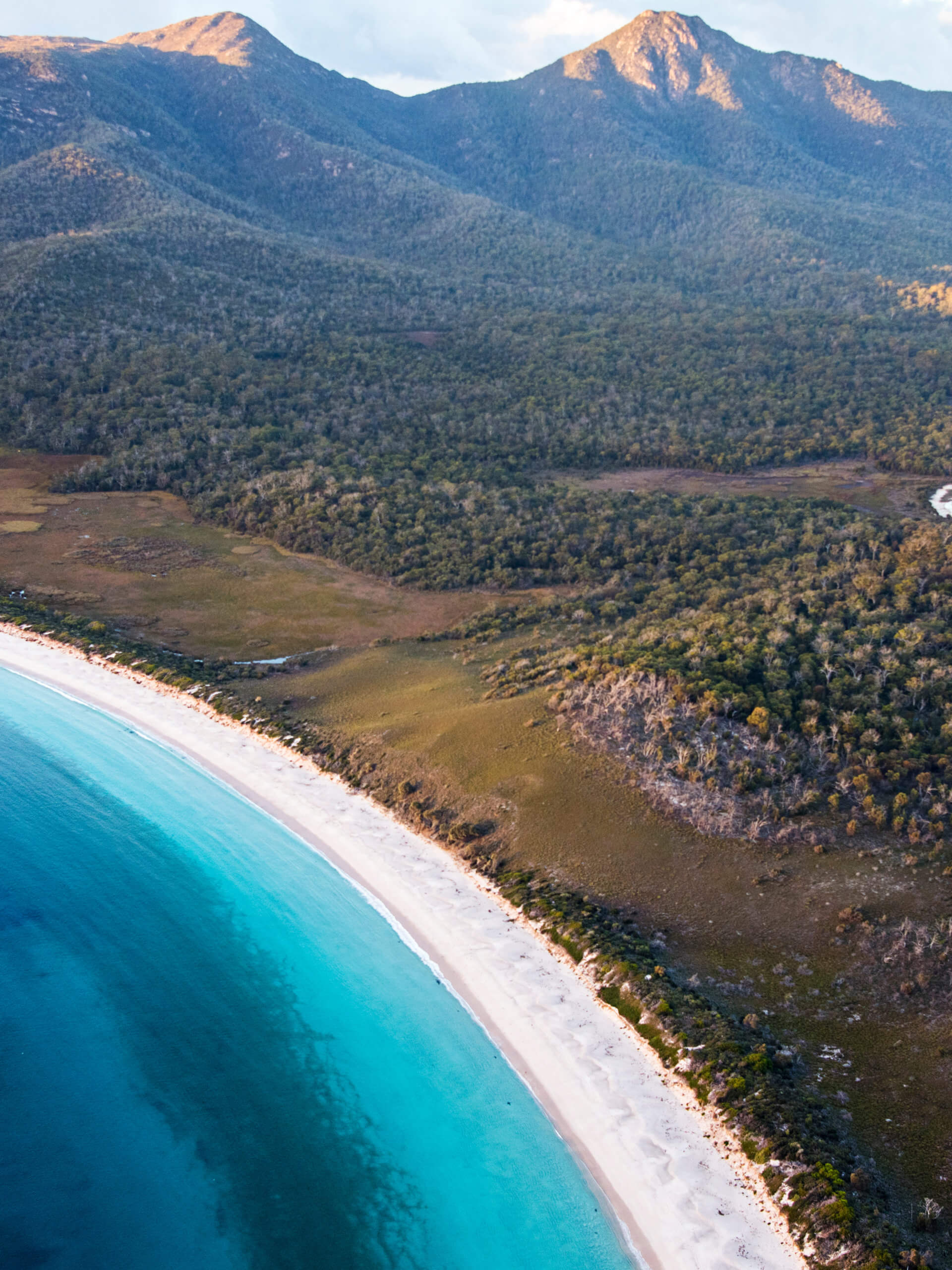 View of Wineglass Bay, Freycinet National Park, Tasmania