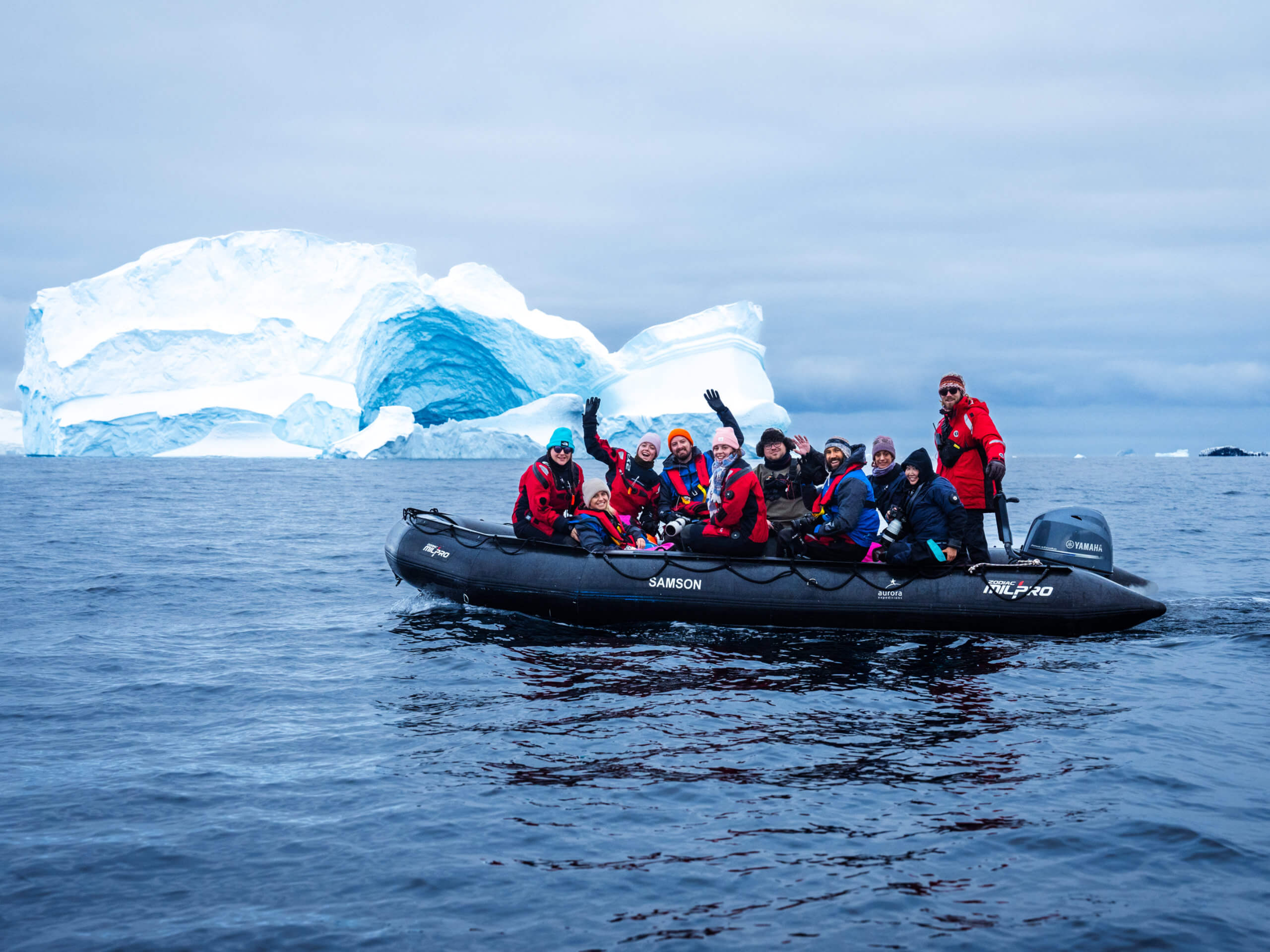 Zodiac Cruising, Hydruga Island, Antarctica