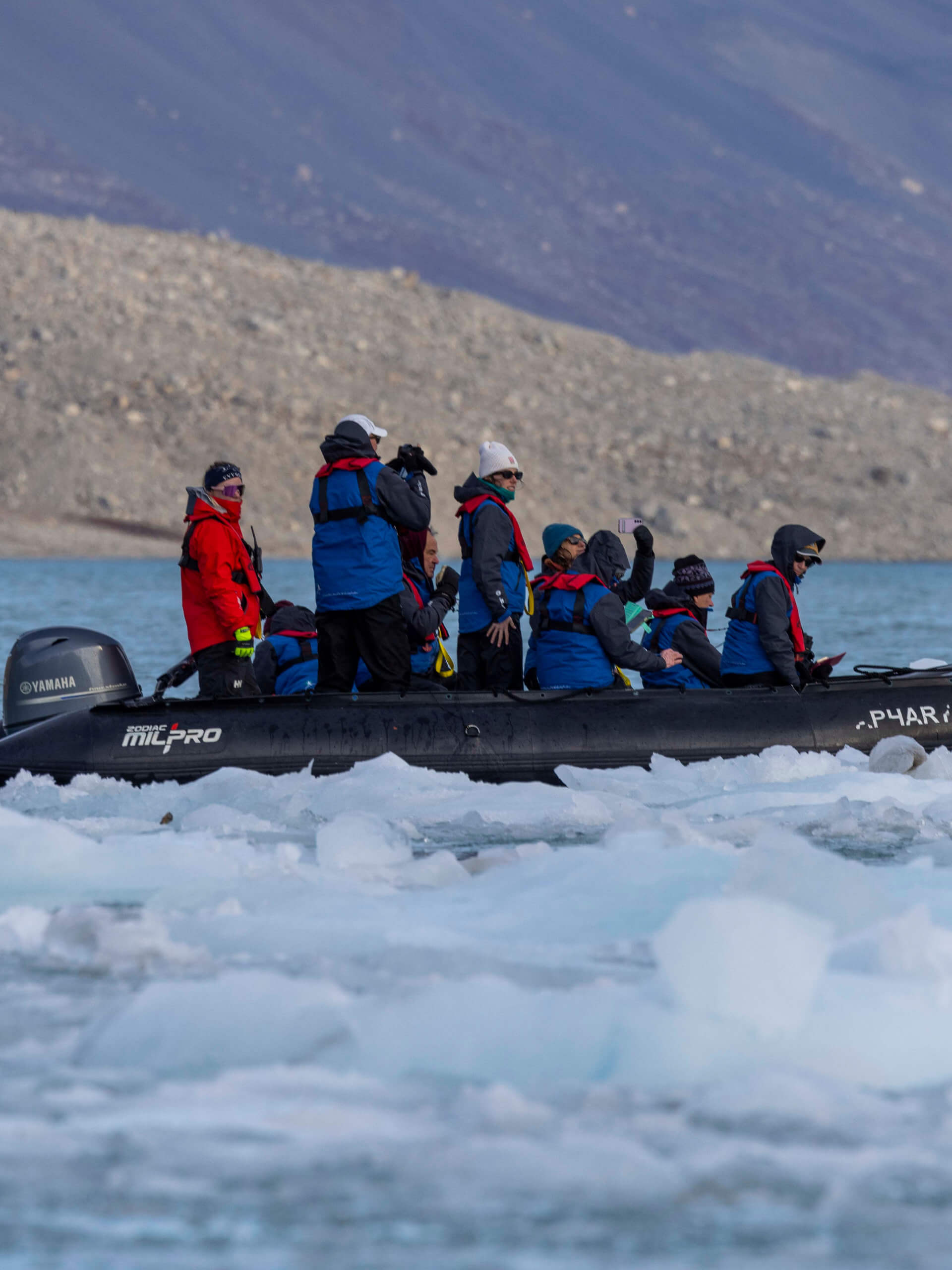 Zodiac Cruising at Aplefjord, Greenland