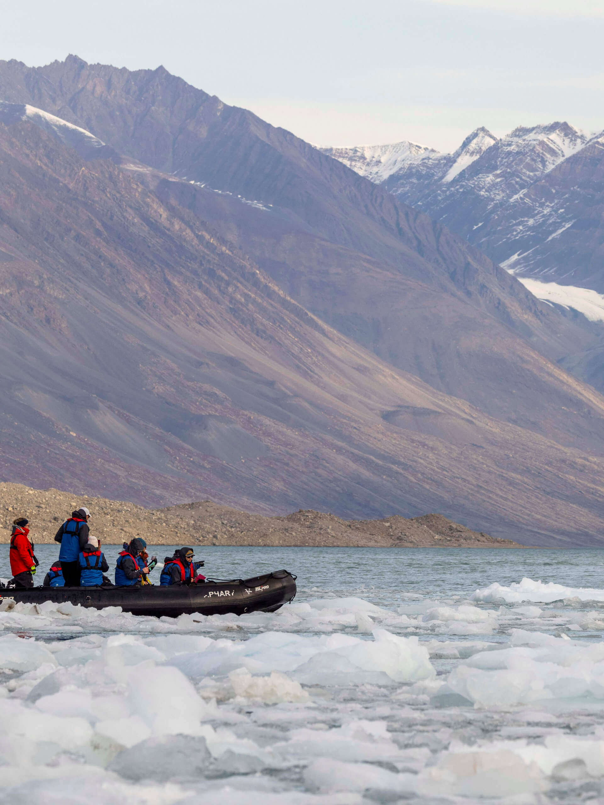 Zodiac Cruising at Aplefjord, Greenland