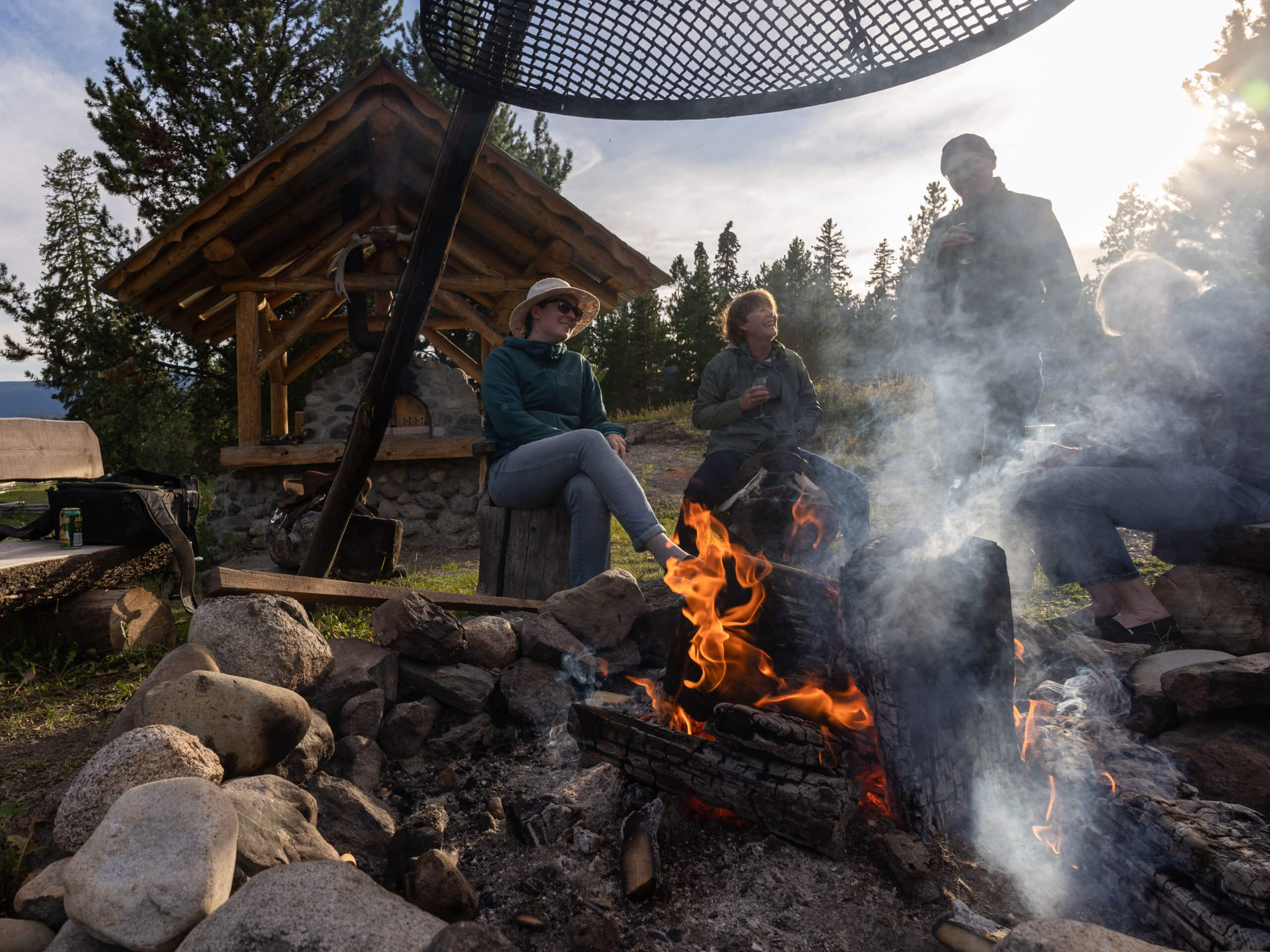 Guest Ranch evening campfire