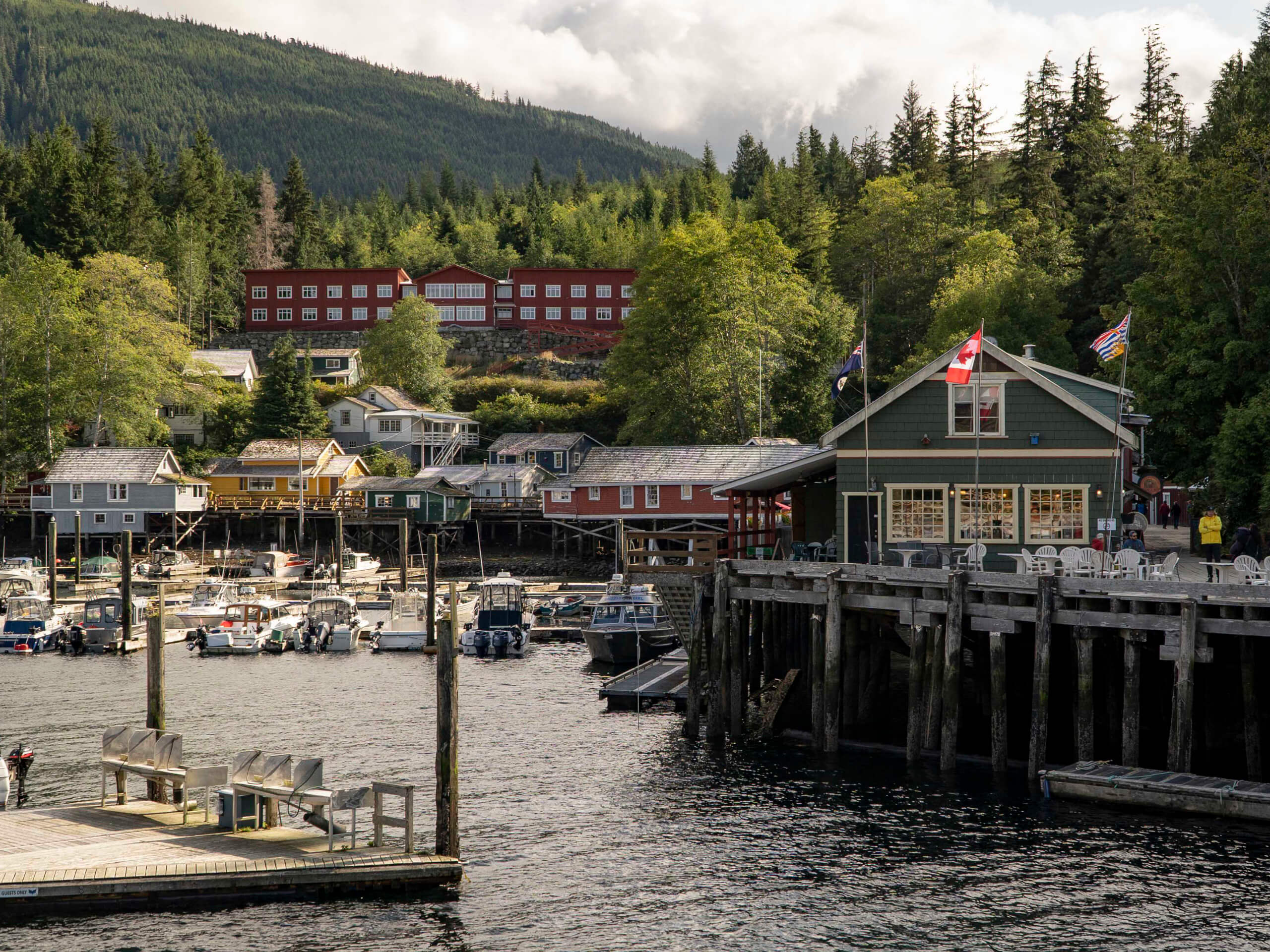 Telegraph Cove, view of accommodations